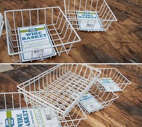16 brilliant wire basket hacks everyone s doing right now, Organize With Spray Painted Baskets