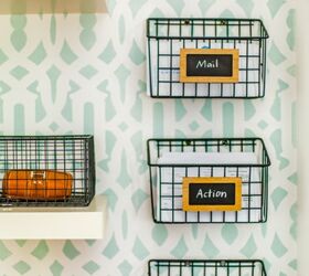 16 brilliant wire basket hacks everyone s doing right now, Get Your Mail In Order With Wire Baskets