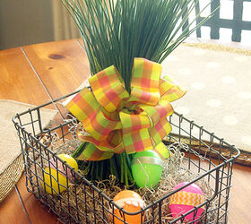 16 brilliant wire basket hacks everyone s doing right now, Create An Industrial Centerpiece for Easter