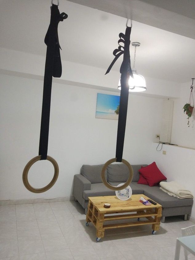 homemade gym part i olympic rings