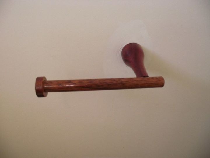 wooden loo roll holder