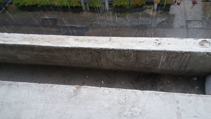 q how can i make use of the rectangular concrete box outside of our bal