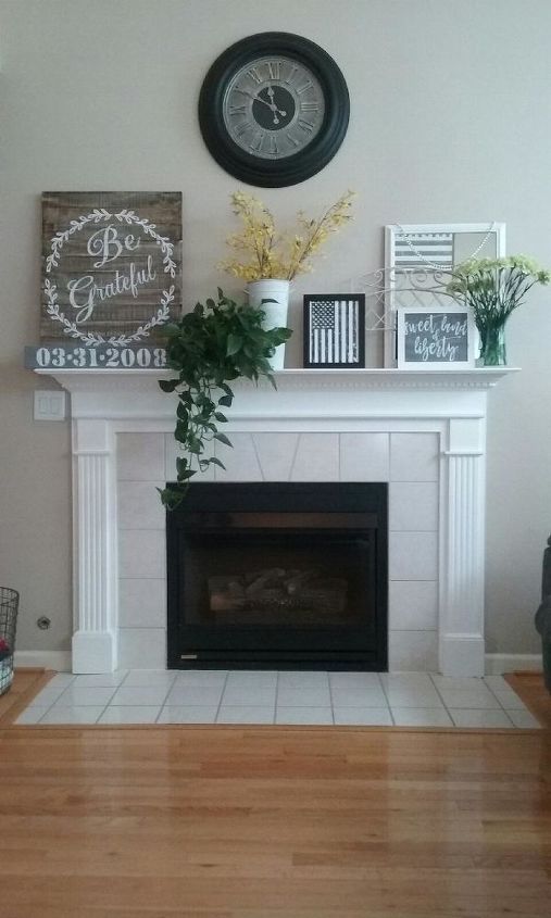 q needing to add character to gas fireplace in liveing room