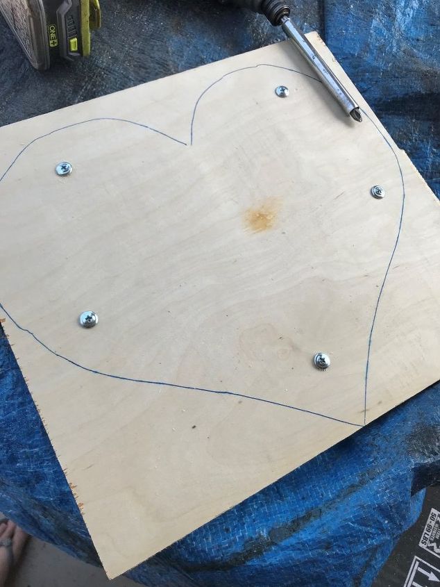 scrap wood trim heart