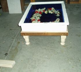 an assortment of coffee tables, Display table before adding feet