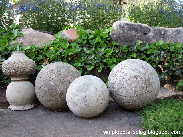 20 easy concrete projects that anyone can make, Easy Concrete Garden Spheres