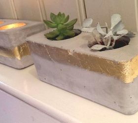 20 easy concrete projects that anyone can make, Votive Planter You decide