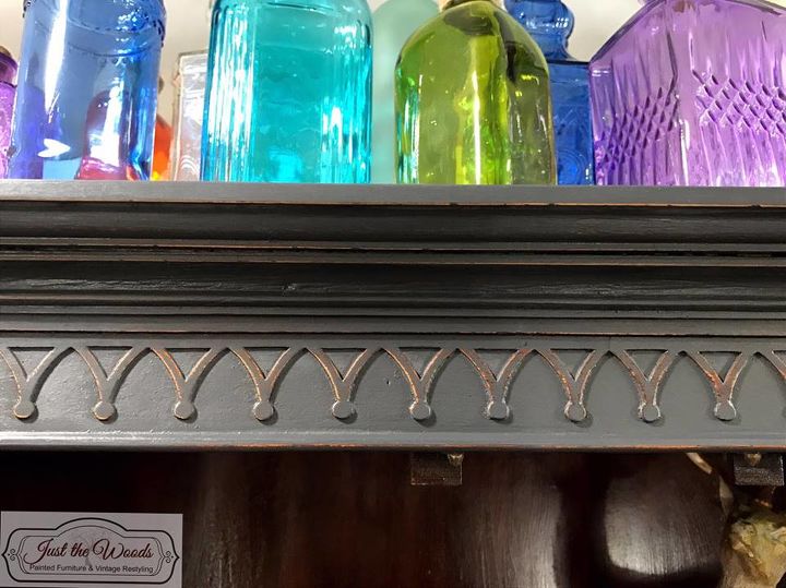 vintage china cabinet makeover