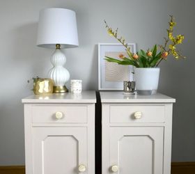 give old bedside cabinets a new lease of life using paint