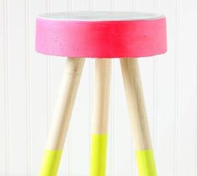 20 easy concrete projects that anyone can make, Adorable DIY Concrete Stool
