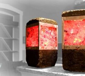 20 easy concrete projects that anyone can make, Concrete Upcycled Glass Lamps