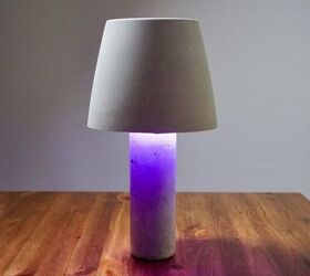 20 easy concrete projects that anyone can make, DIY Concrete Lamp Shade Light