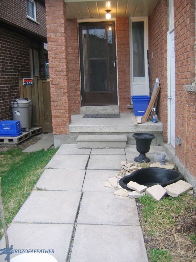 front paver walkway makeover