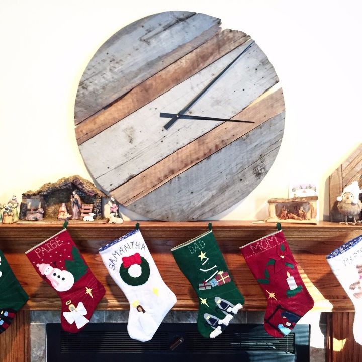 22 diy wall clocks you ll love, Reclaimed Barn Wood Clock