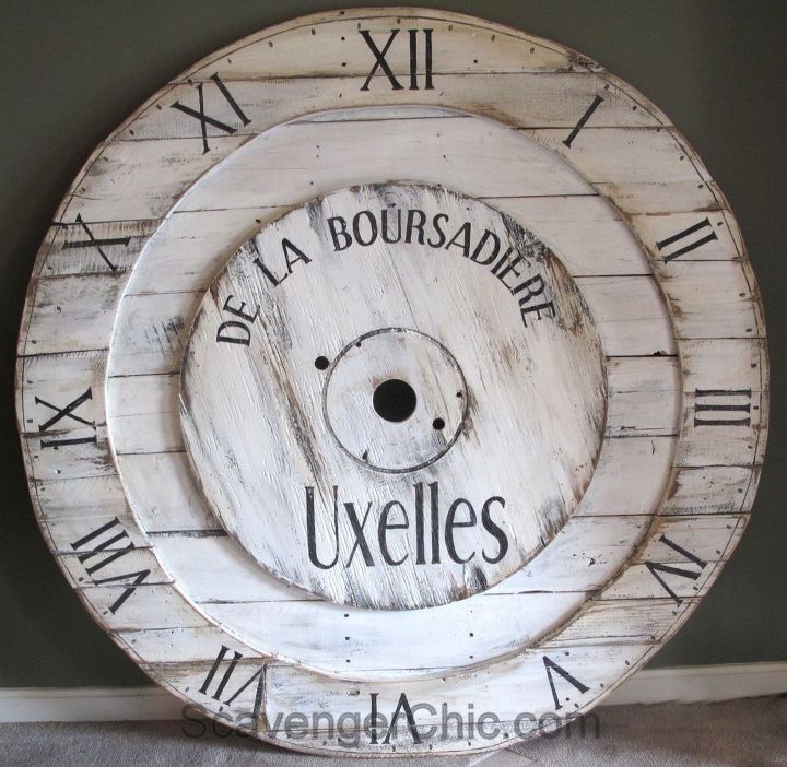 22 relojes de pared diy que te encantarn, Reloj de pared grande enorme inspirado en Pottery Barn
