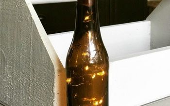 Luces de hadas de botellas recicladas