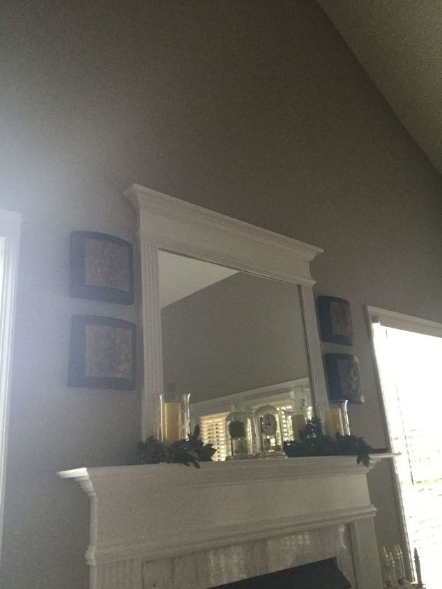 q what do you suggest to put over a mantle with a mirror