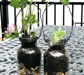 how to make hanging terrarium planters
