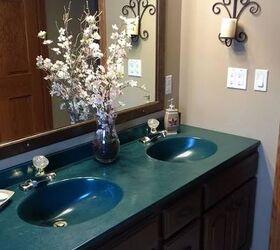 s our favorite before and afters, Completed My 1990 s Bathroom Reveal