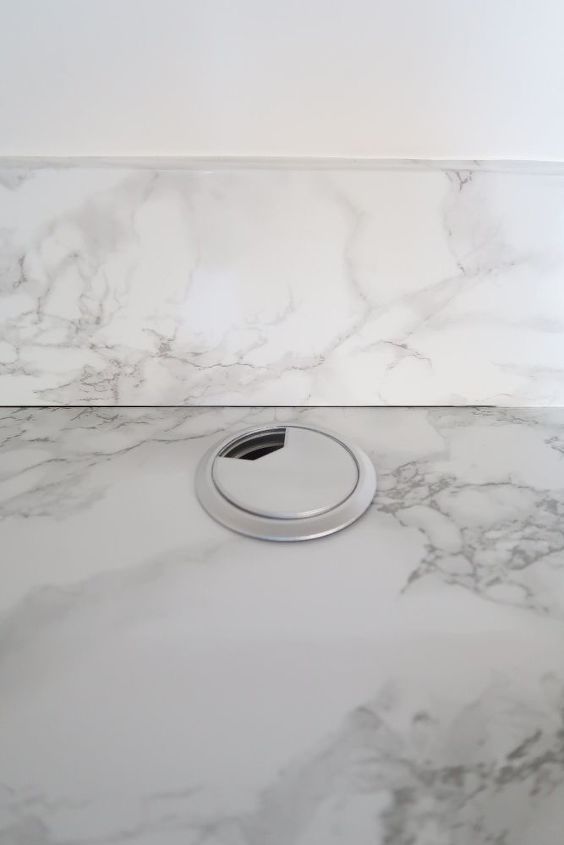 how to install marble contact paper counters