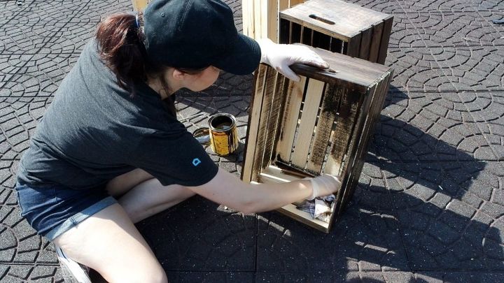 how to make a crate desk