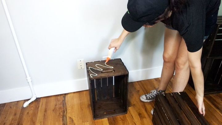 how to make a crate desk