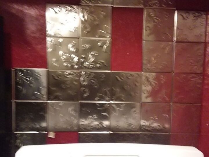 q how do i create a back splash behind my stove not using tin plates