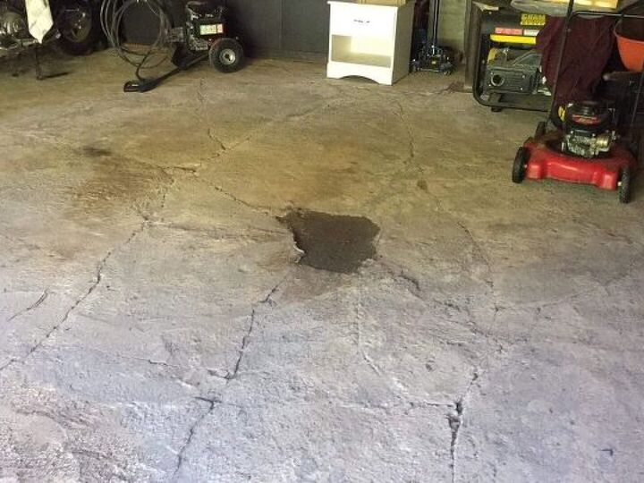 q how do i fix my garage floor