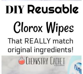 diy reusable clorox wipes that really match the original ingredients