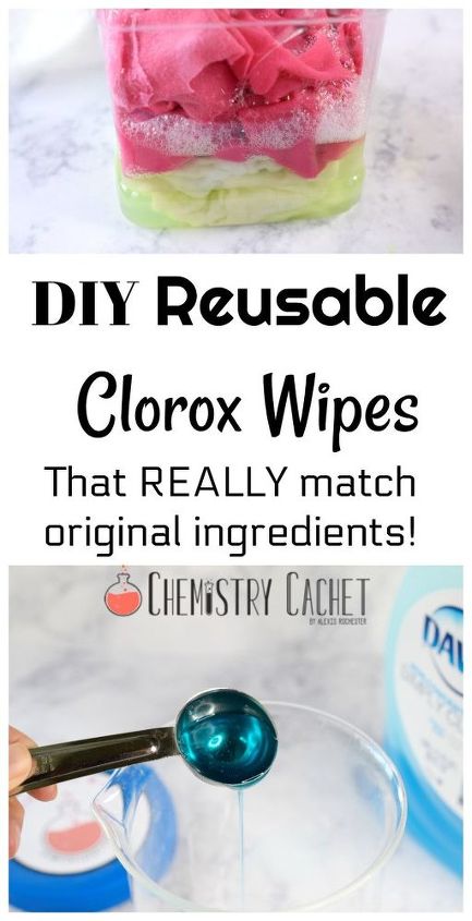 toallitas clorox reutilizables que realmente coinciden con los ingredientes