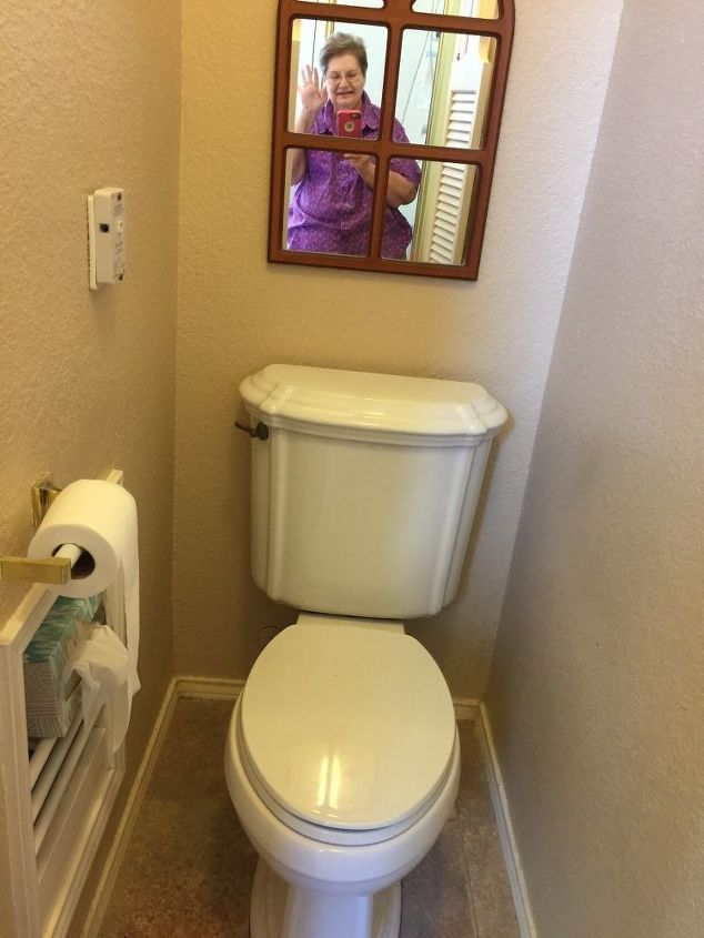 replace a broken toilet flapper, Pretty in purple