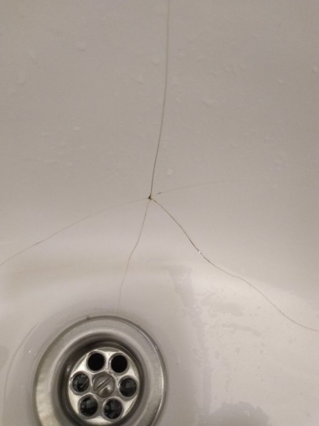 sink cracked porcelain fix hometalk way