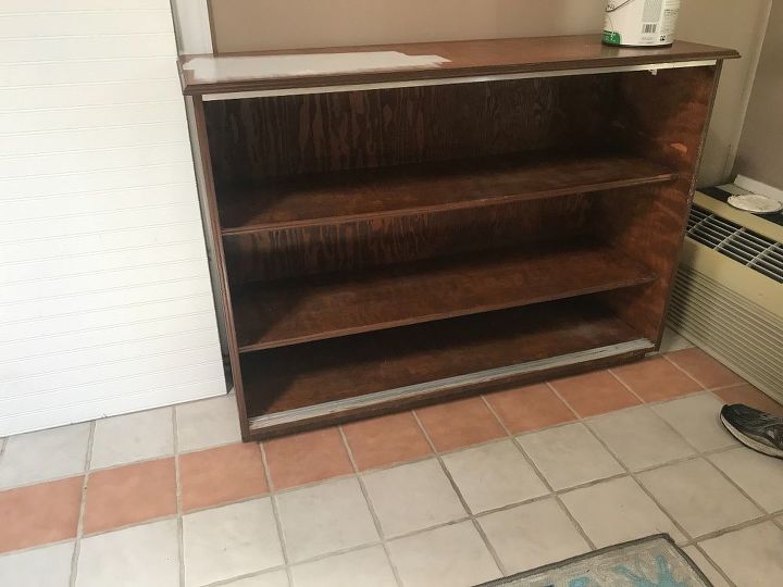 How To Paint An Old Display Cabinet To Cute Media Cabinet