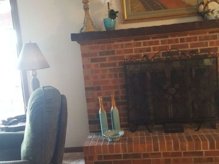 q how should i update my 1974 brick fireplace