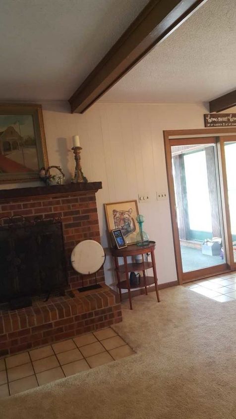 q how should i update my 1974 brick fireplace