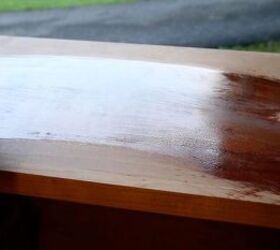 how to restore and old dresser, Applying Danish Oil