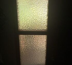 how can i update these ugly side glass windows next to my door