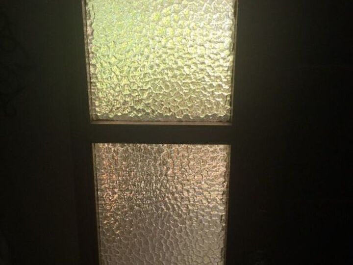 q how can i update these ugly side glass windows next to my door