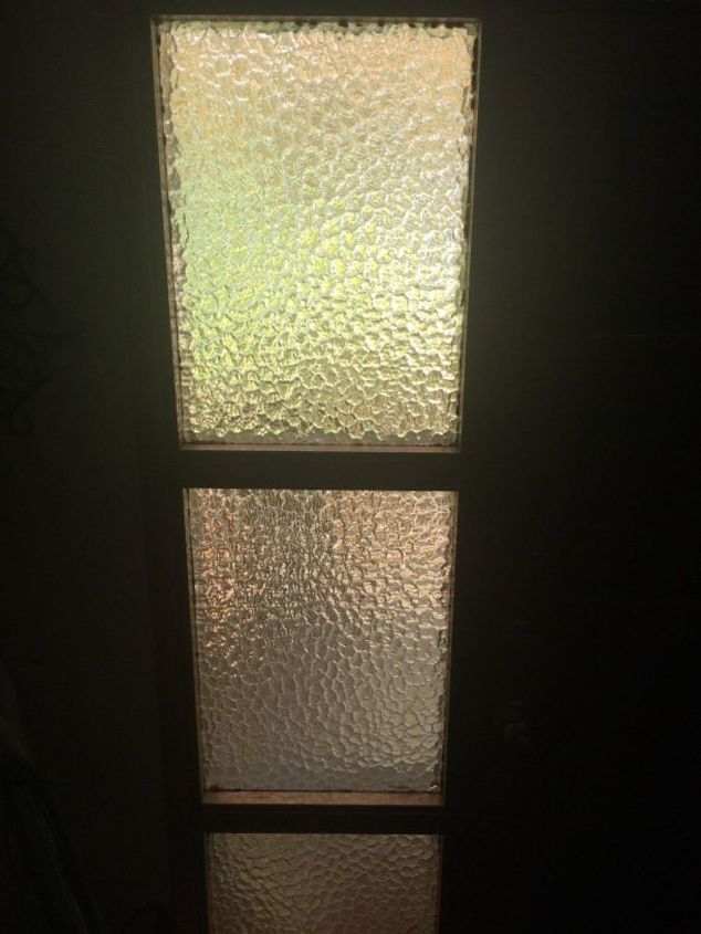 q how can i update these ugly side glass windows next to my door