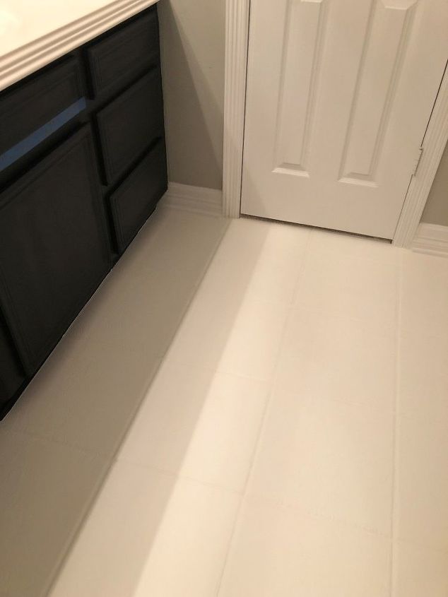 how to paint a faux tile tile floor