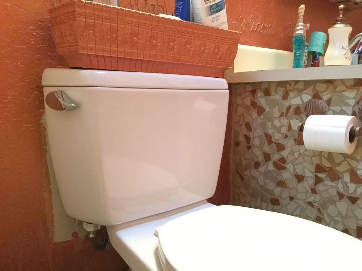 q how would you finish this off after installing new toilet