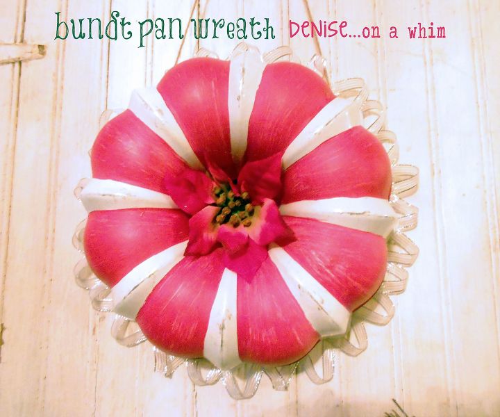 s 30 creative ways to repurpose baking pans, Paint it into a candy cane wreath