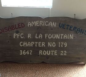 q how do i refinish a wooden sign
