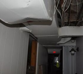 how do i cover low hanging duct work