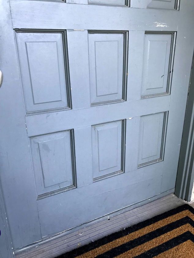 front door makeover from drab to fab