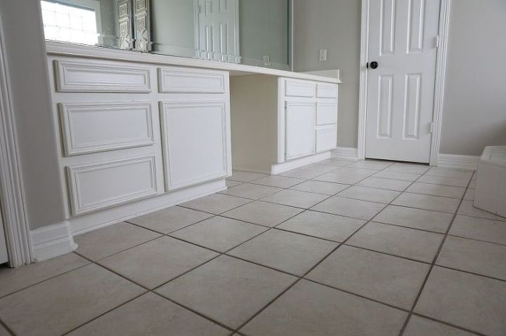 how to paint your outdated tile floor