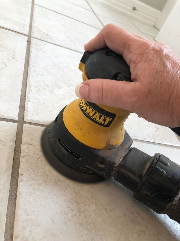 how to paint your outdated tile floor