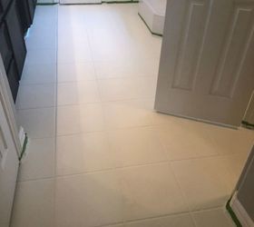 how to paint your outdated tile floor