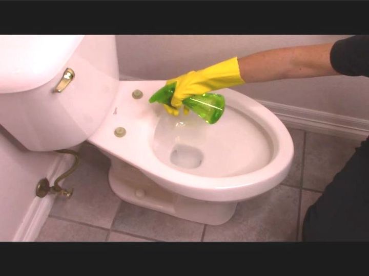 how to clean your toilet from top to bottom