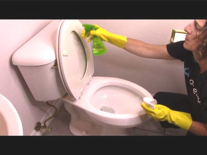 how to clean your toilet from top to bottom